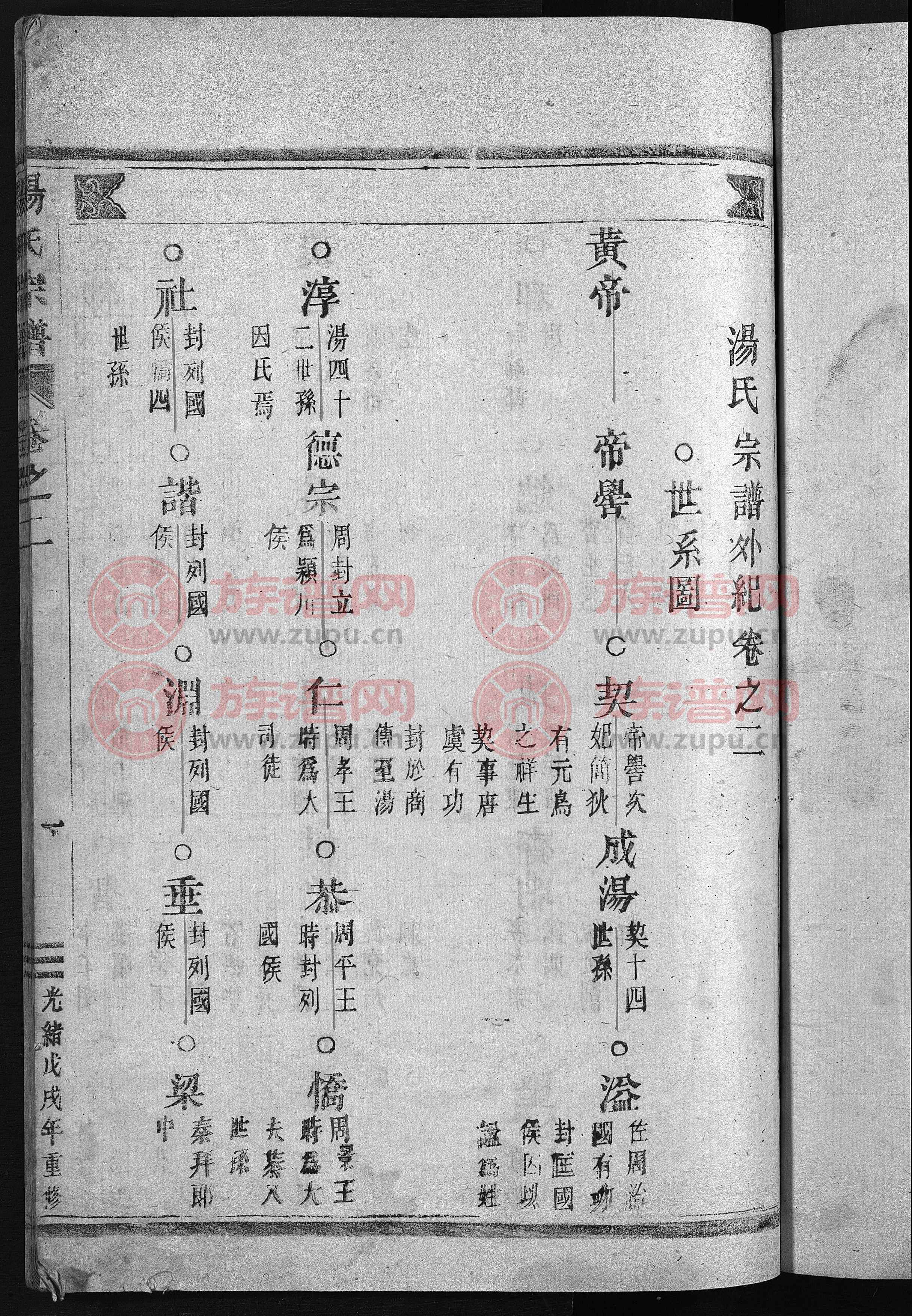 汤氏宗谱 [4卷]第2本